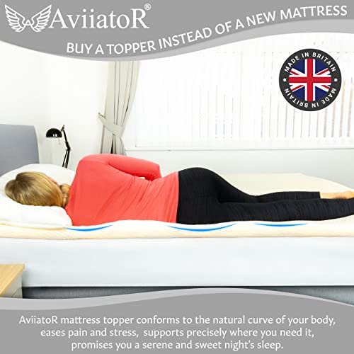 AviiatoR® 5cm Memory Foam Mattress Topper Einzel Schlafzimmer