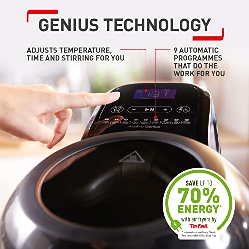 Tefal ActiFry Genius Health Heißluftfritteuse, Schwarz