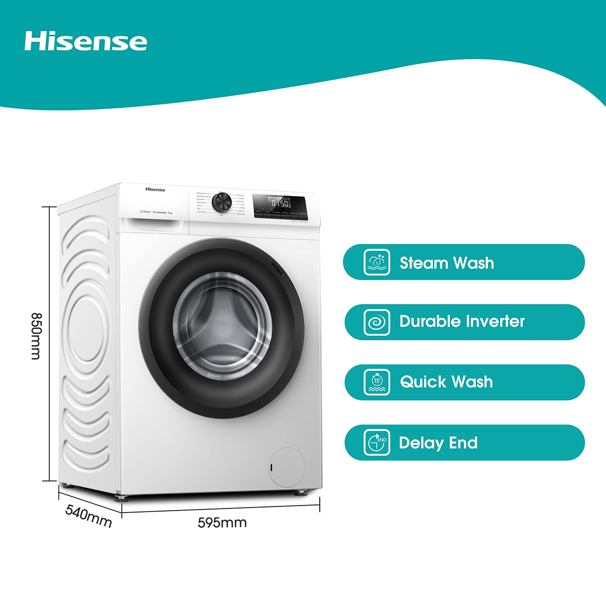 Hisense Freestanding-9 KG
