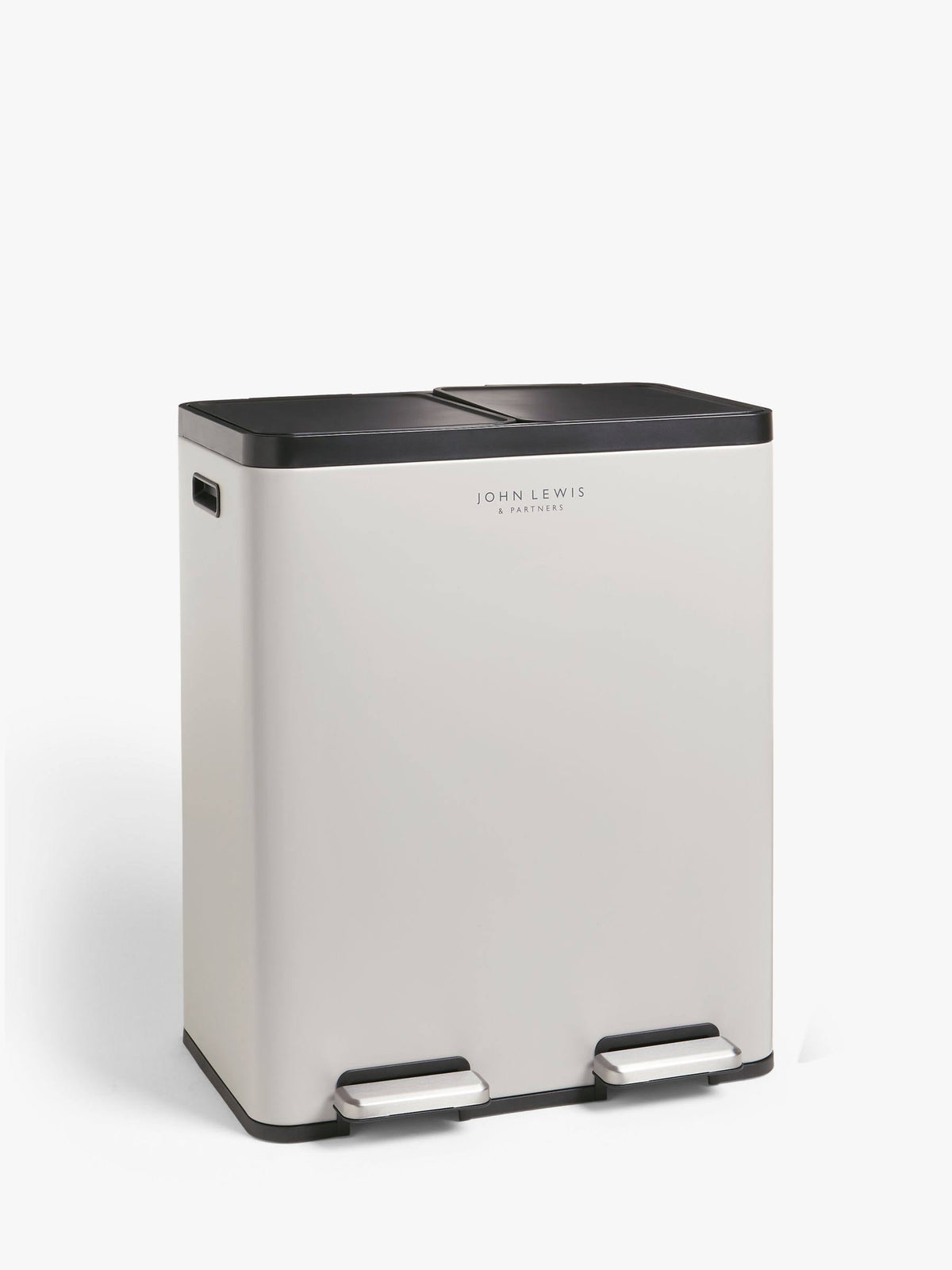 John Lewis 2 Section Recycling Bin, With Handles, 40L