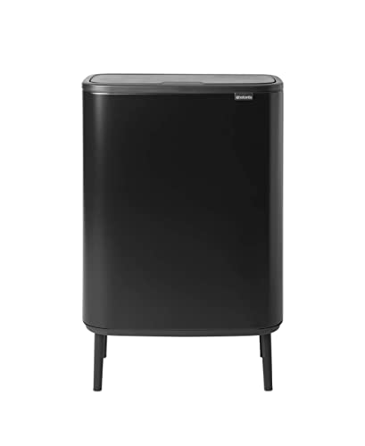Brabantia Bo Touch Bin Hi – Matt Schwarz Waste/Recycling Küche Bin