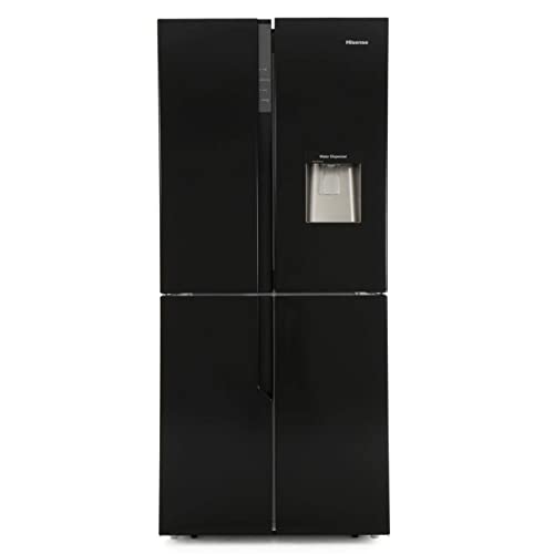 Hisense 431 Liter American Kühl-Gefrierkombination – Schwarz