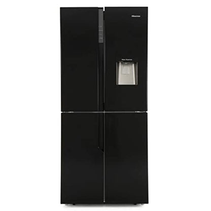 Hisense 431 Liter American Kühl-Gefrierkombination – Schwarz