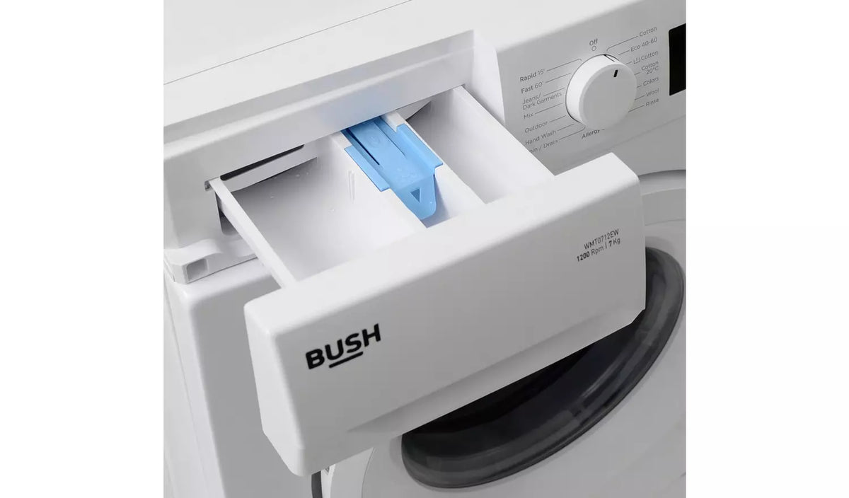 Bush WMT0712EW 7KG 1200 Spin Washing Machine - White