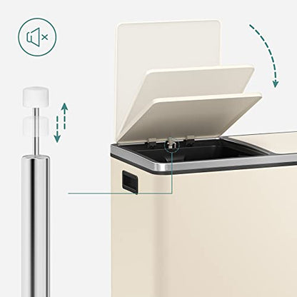 SONGMICS Doppel Rubbish Bin Recycling Bin