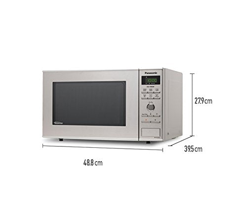 Panasonic NN-SD27HSBPQ Solo Inverter Mikrowelle, 23 Liter, 1000 W, Edelstahl