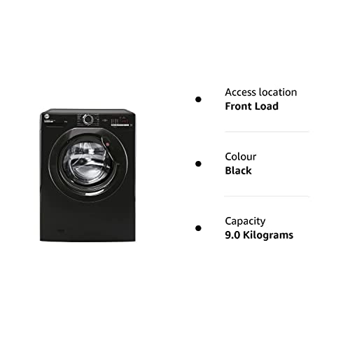 Hoover H-Wash 300 9 kg 1500 U/min Schwarz Freistehend