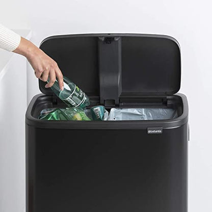 Brabantia Bo Touch Bin Hi – Matt Schwarz Waste/Recycling Küche Bin