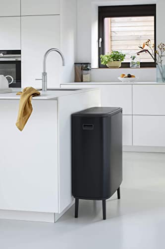Brabantia Bo Touch Bin Hi – Matt Schwarz Waste/Recycling Küche Bin