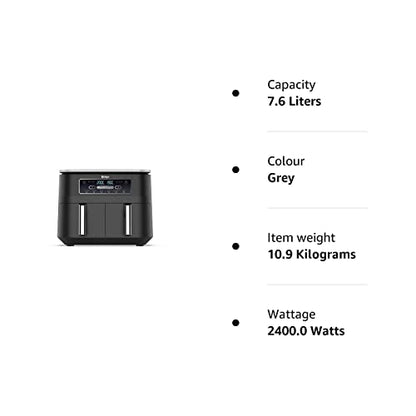 Ninja AF300UK 7.6L Foodi Dual Zone Air Fryer