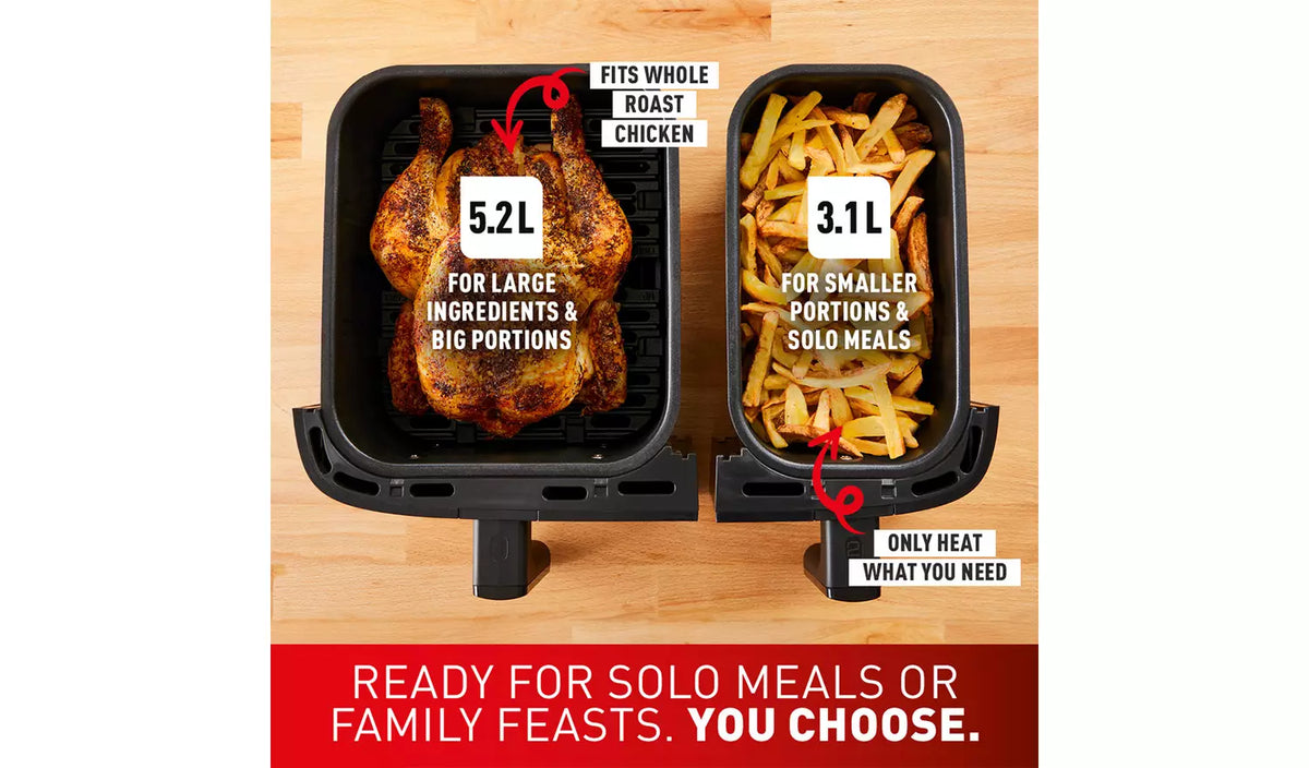 Tefal Heißluftfritteuse Jamie Oliver by Dual Easy Fry & Grill