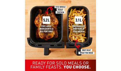 Tefal Heißluftfritteuse Jamie Oliver by Dual Easy Fry & Grill