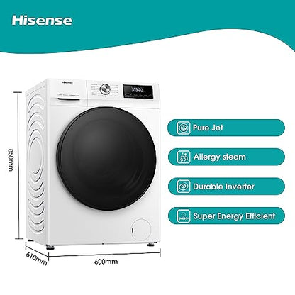 Hisense Freistehend 12 kg Frontlader-Waschmaschine