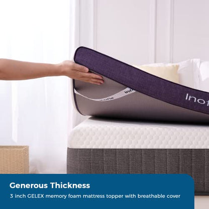 Inofia Sleep Gel Memory Foam Mattress Topper Einzel