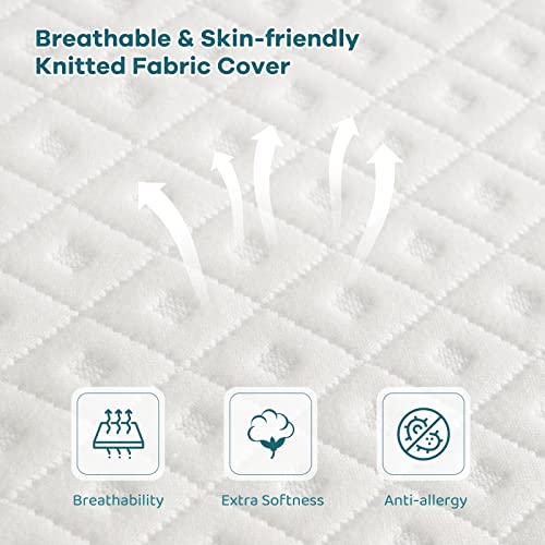 Vesgantti 4 Inch Memory Foam Mattress Topper Doppel