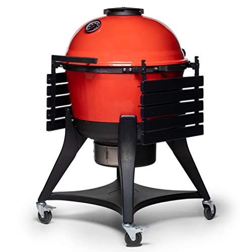 Wasserkocher Joe Charcoal Grill in Red mit Hinged Lid