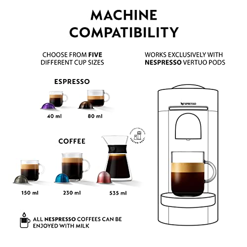 Nespresso Vertuo Plus Automatische Kapsel-Kaffeemaschine