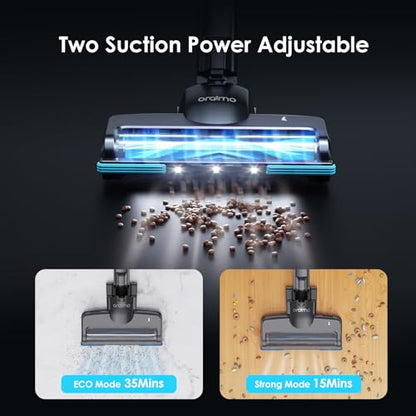 Oraimo Kabelloser Staubsauger, 6-in-1 Self-Standing Stabstaubsauger