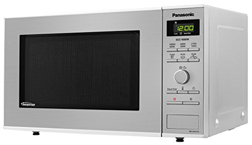 Panasonic NN-SD27HSBPQ Solo Inverter Mikrowelle, 23 Liter, 1000 W, Edelstahl