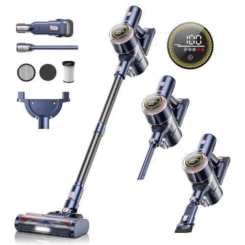 HONITURE S15 Kabelloser Staubsauger 450W/33Kpa Powerful Stabstaubsauger