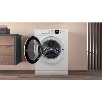 Hotpoint NSWA845CWWUKN 8 kg Waschmaschine 1400 U/min Energieeffizienzklasse B Weiß 1400 U/min