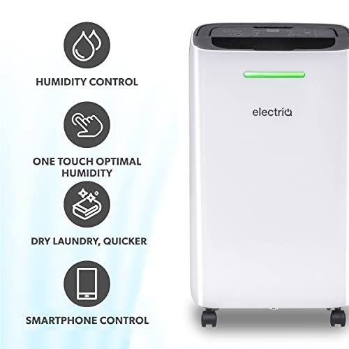 electriQ 12 Liter Smart-WLAN Luftentfeuchter