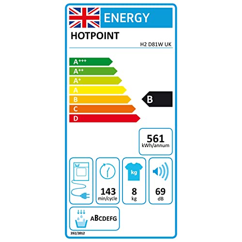 Hotpoint 8kg Freestanding Condenser Tumble Dryer