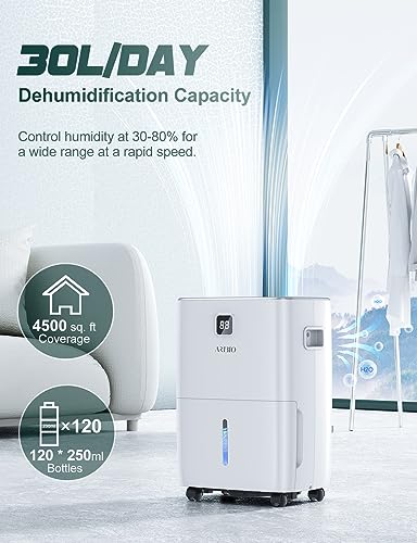 30L/Tag Luftentfeuchter für Zuhause, Luftentfeuchter