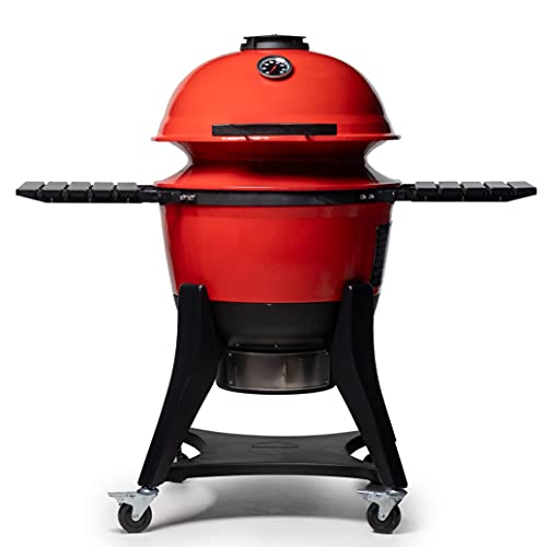 Wasserkocher Joe Charcoal Grill in Red mit Hinged Lid