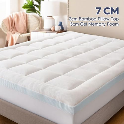 ELEMUSE Doppel-layer Memory Foam Mattress Topper