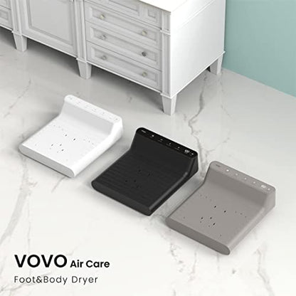 VOVO STYLEMENT BD-7700W Body & Foot Wäschetrockner, Made in Korea, Temperatur & Wind Volume Controlled Wäschetrockner mit Intuitive Display, Waterproof hygienic Scaffolding