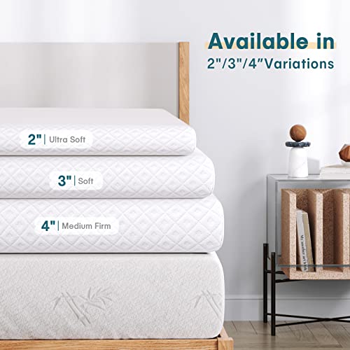 Vesgantti 4 Inch Memory Foam Mattress Topper Doppel