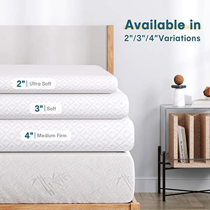 Vesgantti 4 Inch Memory Foam Mattress Topper Doppel