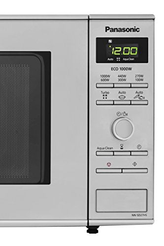 Panasonic NN-SD27HSBPQ Solo Inverter Mikrowelle, 23 Liter, 1000 W, Edelstahl