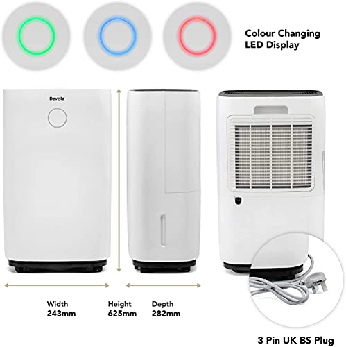 Devola 20 L/Tag Energiesparender Luftentfeuchter
