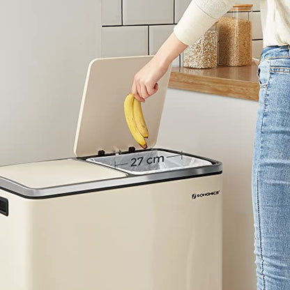SONGMICS Doppel Rubbish Bin Recycling Bin