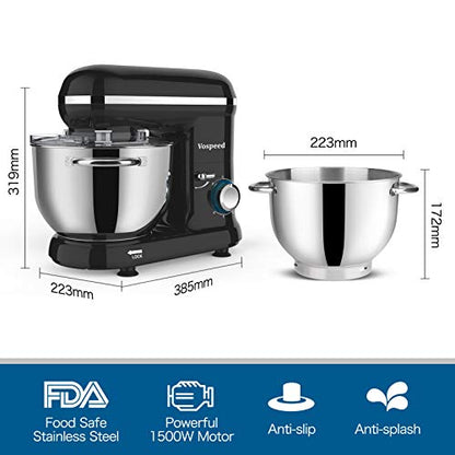 Stand Mixer, Vospeed Food Mixer Dough Standmixer