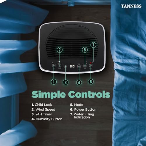 TANNESS 12 L Luftentfeuchter, Luftentfeuchter für Zuhause