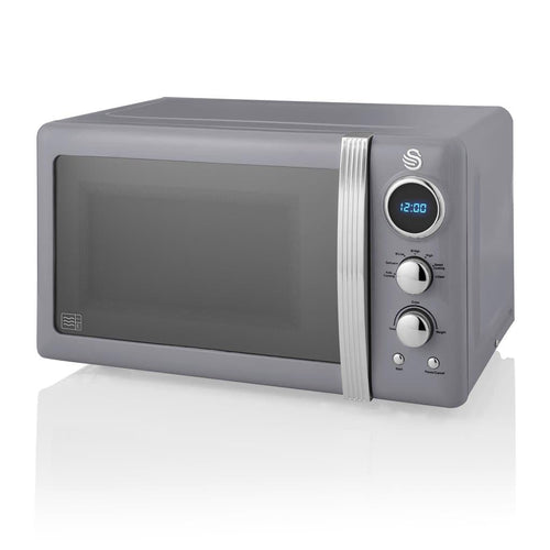 Swan Retro LED Digital Microwave