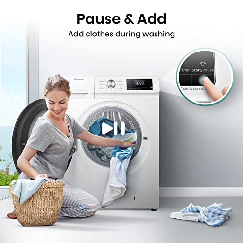 Hisense Freistehend 10 kg Frontlader-Waschmaschine