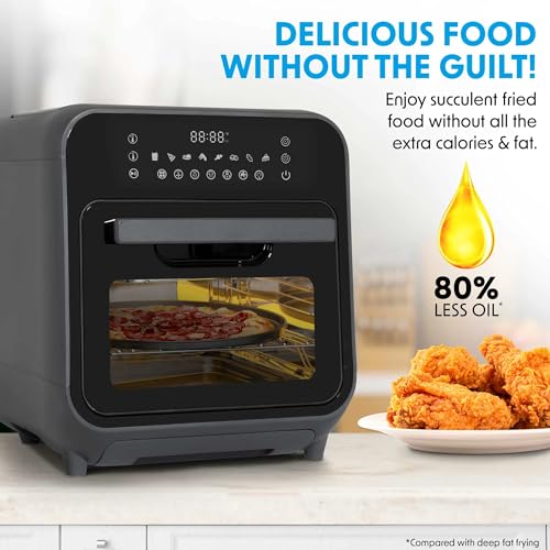 Baridi 12-IN-1 Heißluftfritteuse Steam Oven