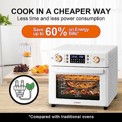 LLIVEKIT 26L Heißluftfritteuse Oven, Oil Free Heißluftfritteuse
