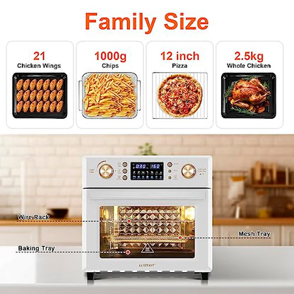 LLIVEKIT 26L Heißluftfritteuse Oven, Oil Free Heißluftfritteuse