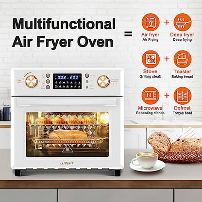 LLIVEKIT 26L Heißluftfritteuse Oven, Oil Free Heißluftfritteuse