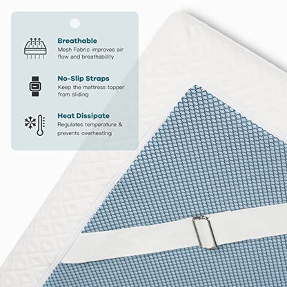 Vesgantti 4 Inch Memory Foam Mattress Topper Doppel