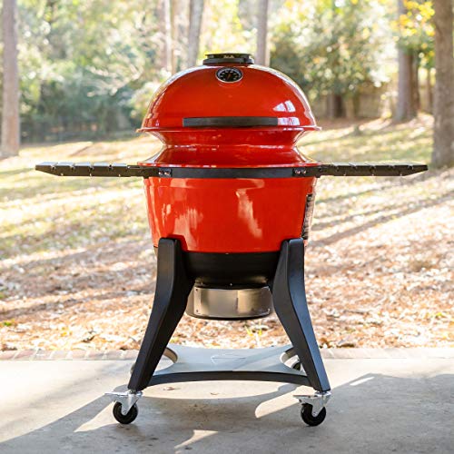 Wasserkocher Joe Charcoal Grill in Red mit Hinged Lid