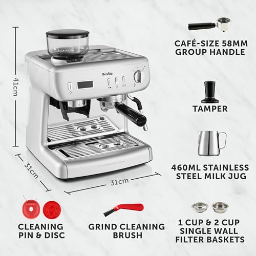 Breville Barista Max+ Espresso, Latte und Cappuccino Kaffeemaschine [VCF153]