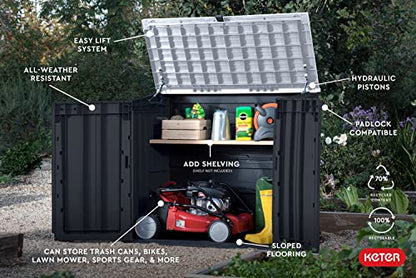 Keter Store-It-Out Prime 4.3 x 2.3 Foot Resin Outdoor Storage Shed