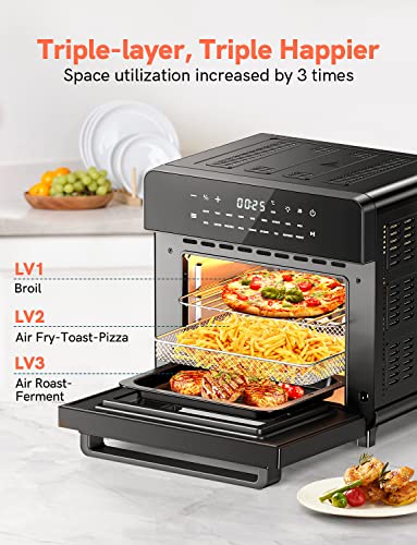 INVOLLY 18 in 1 Heißluftfritteuse Oven, 15 L