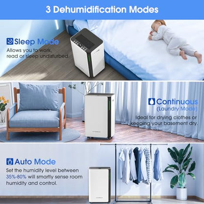 HANGSUN 20 L/Tag Luftentfeuchter für Luftentfeuchter für Zuhause für Drying Clothes und Feuchtigkeit